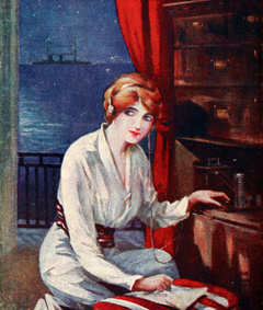 Cover illustration for William Le Queux